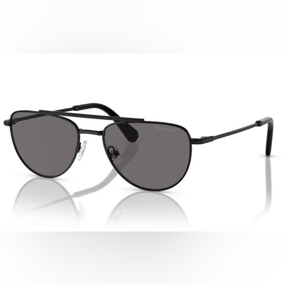 Swarovski SK 7007 Black Pilot Sunglasses
